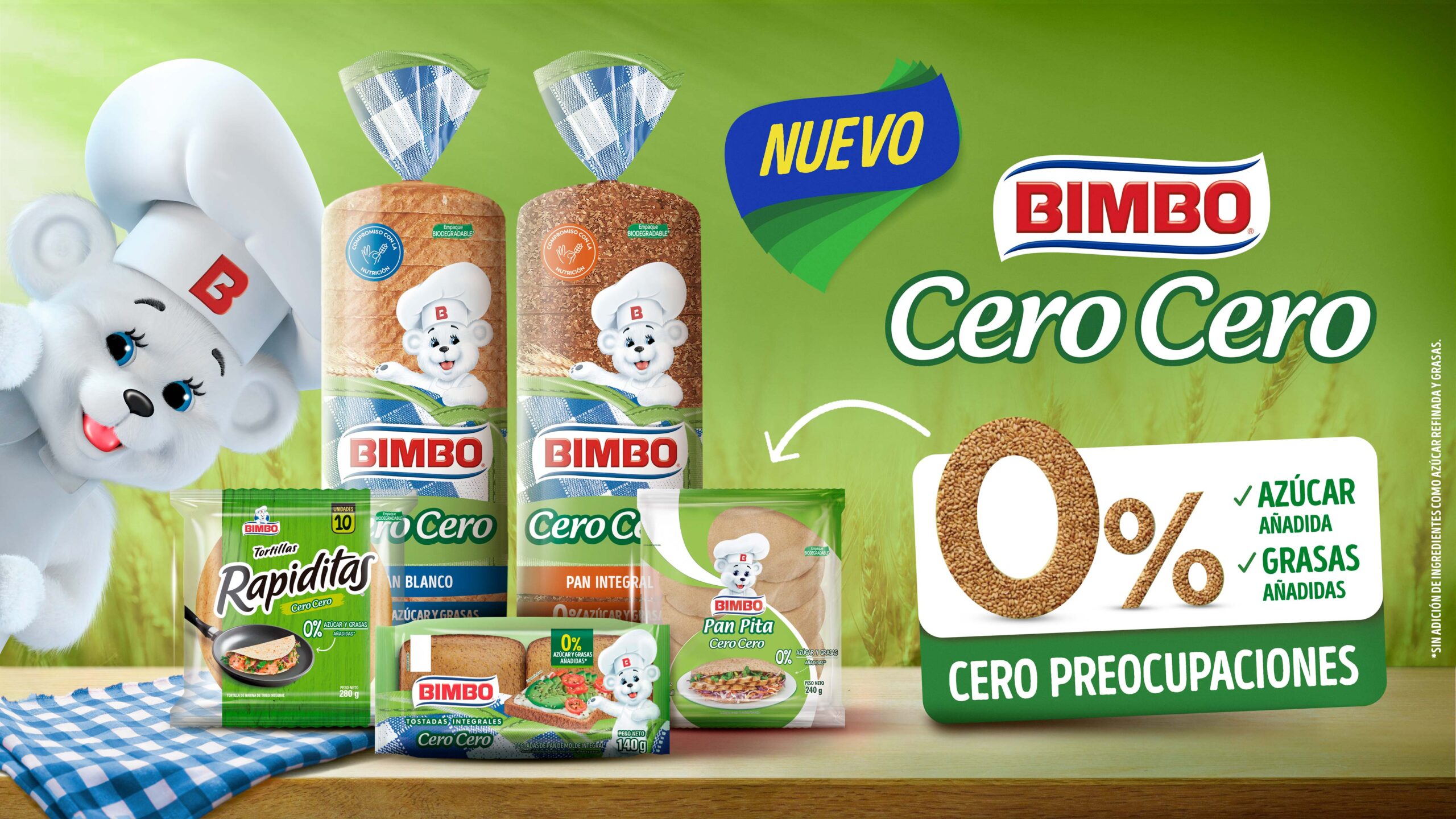 Bimbo Lanza Cero Cero Nueva L Nea De Productos Sin Az Car Ni Grasas